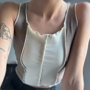 Y2K Ribbed Women's crop Top